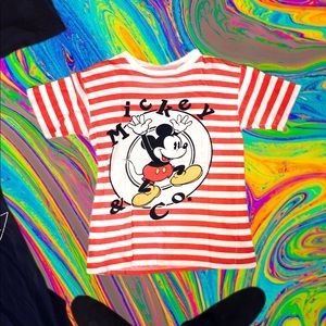 Vintage Mickey & Co 80’s striped shirt